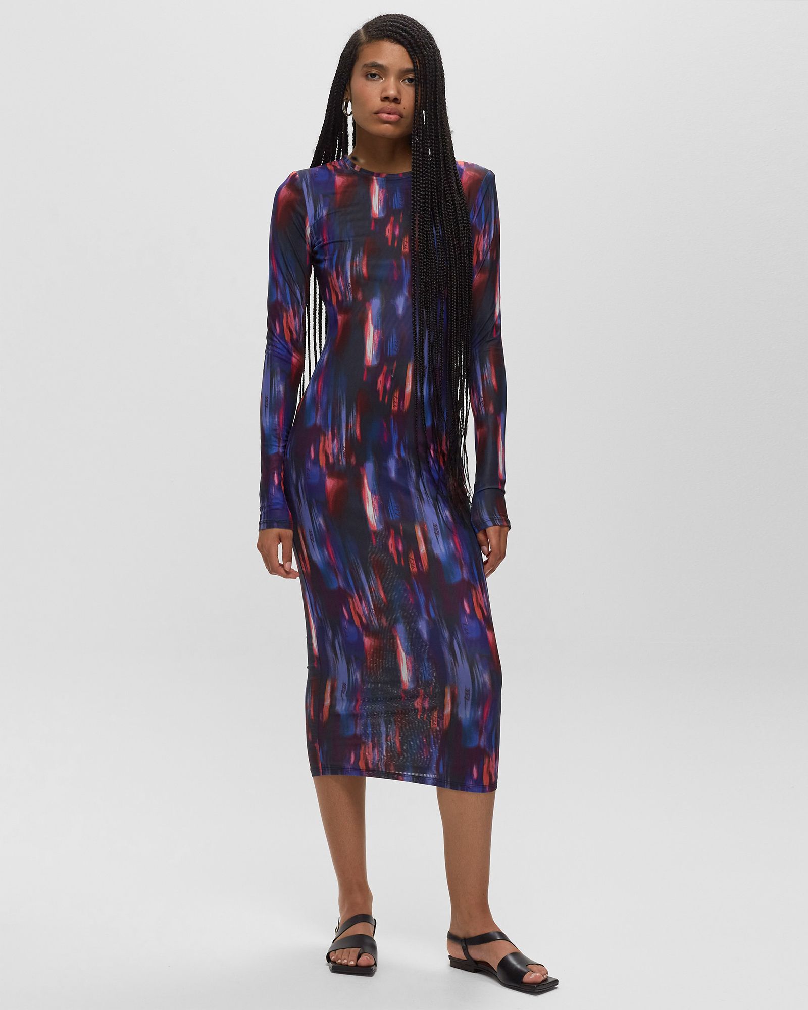 Printed Midi Dress