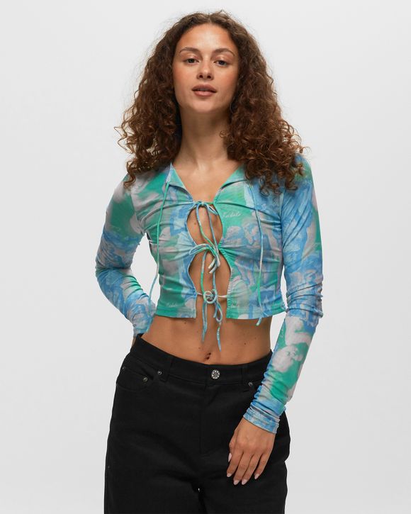 Printed Tie Strap Top
