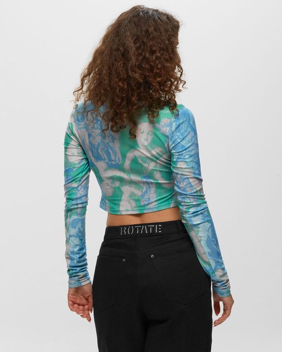 Printed Tie Strap Top