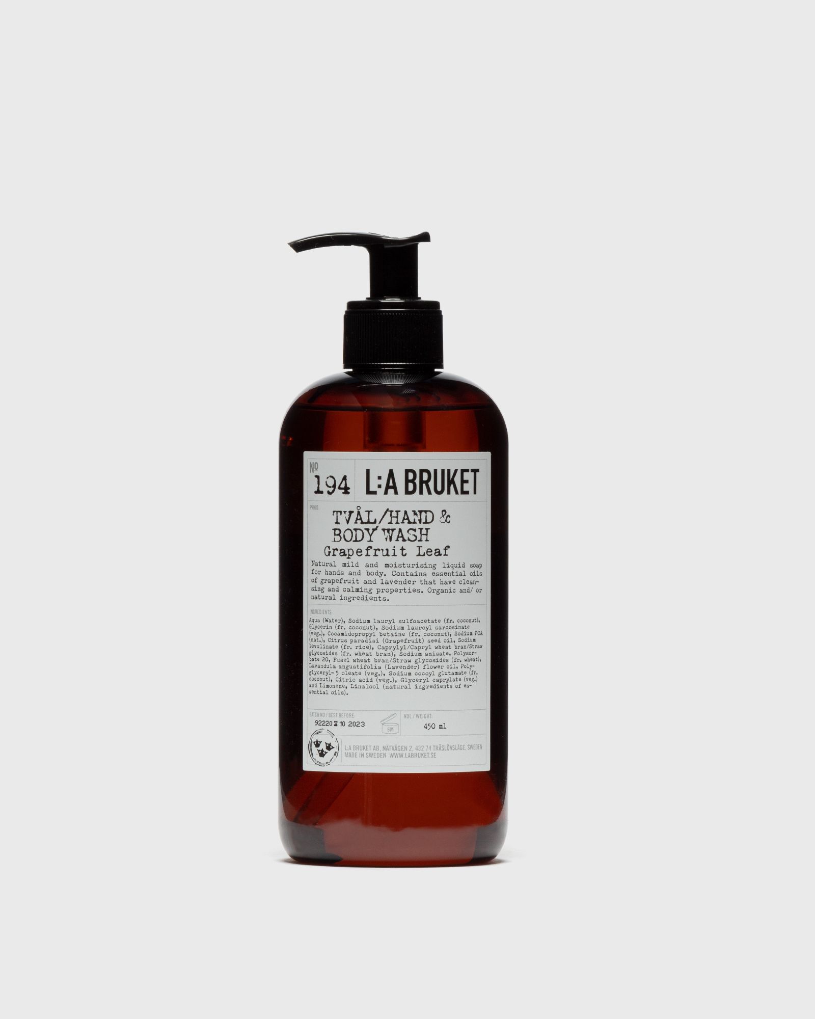 No. 194 Hand & Body Wash Grapefruit Leaf 450 ml