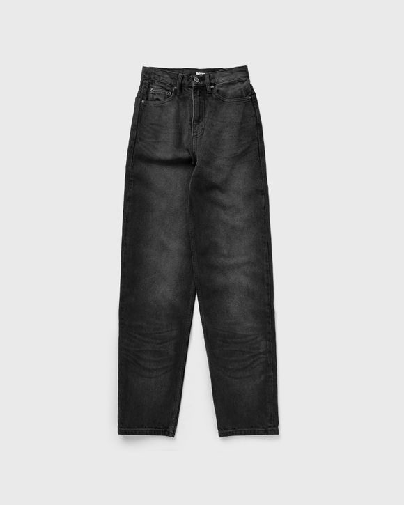 ROTATE Birger Christensen Twill High Rise Pants Black - FORGED IRON