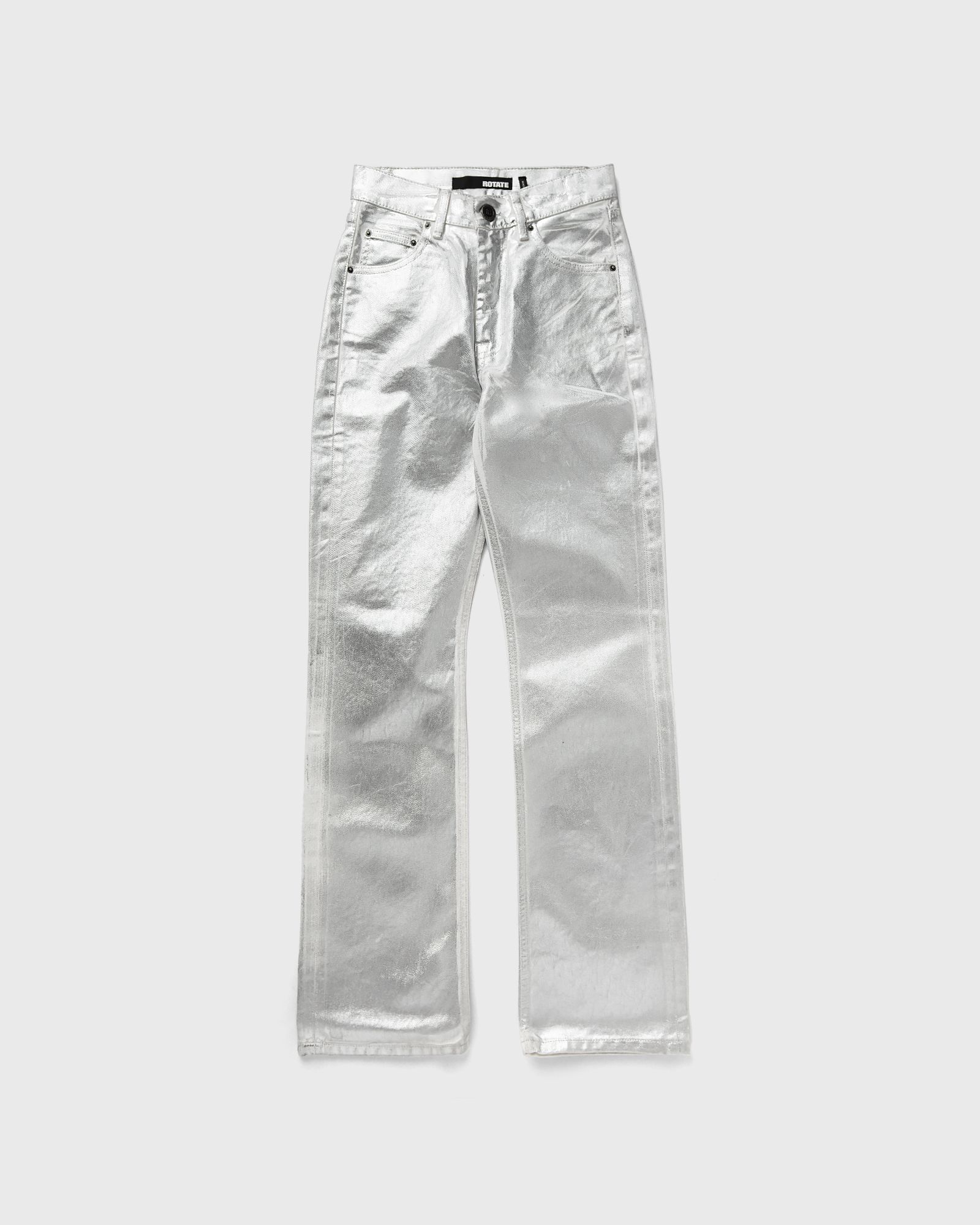 ROTATE Birger Christensen - coated denim pants women jeans silver in größe:m