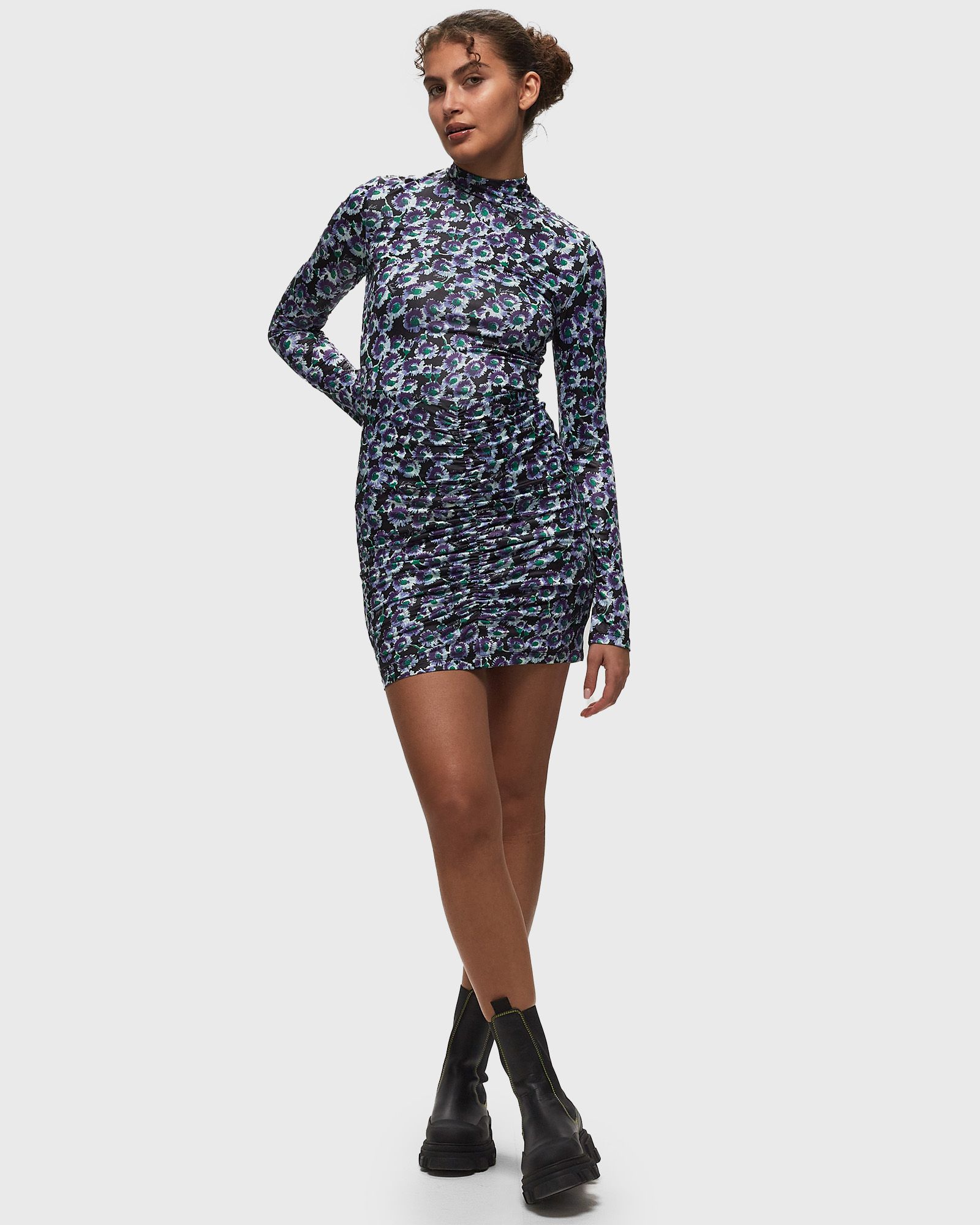 Coated Jersey Mini Dress
