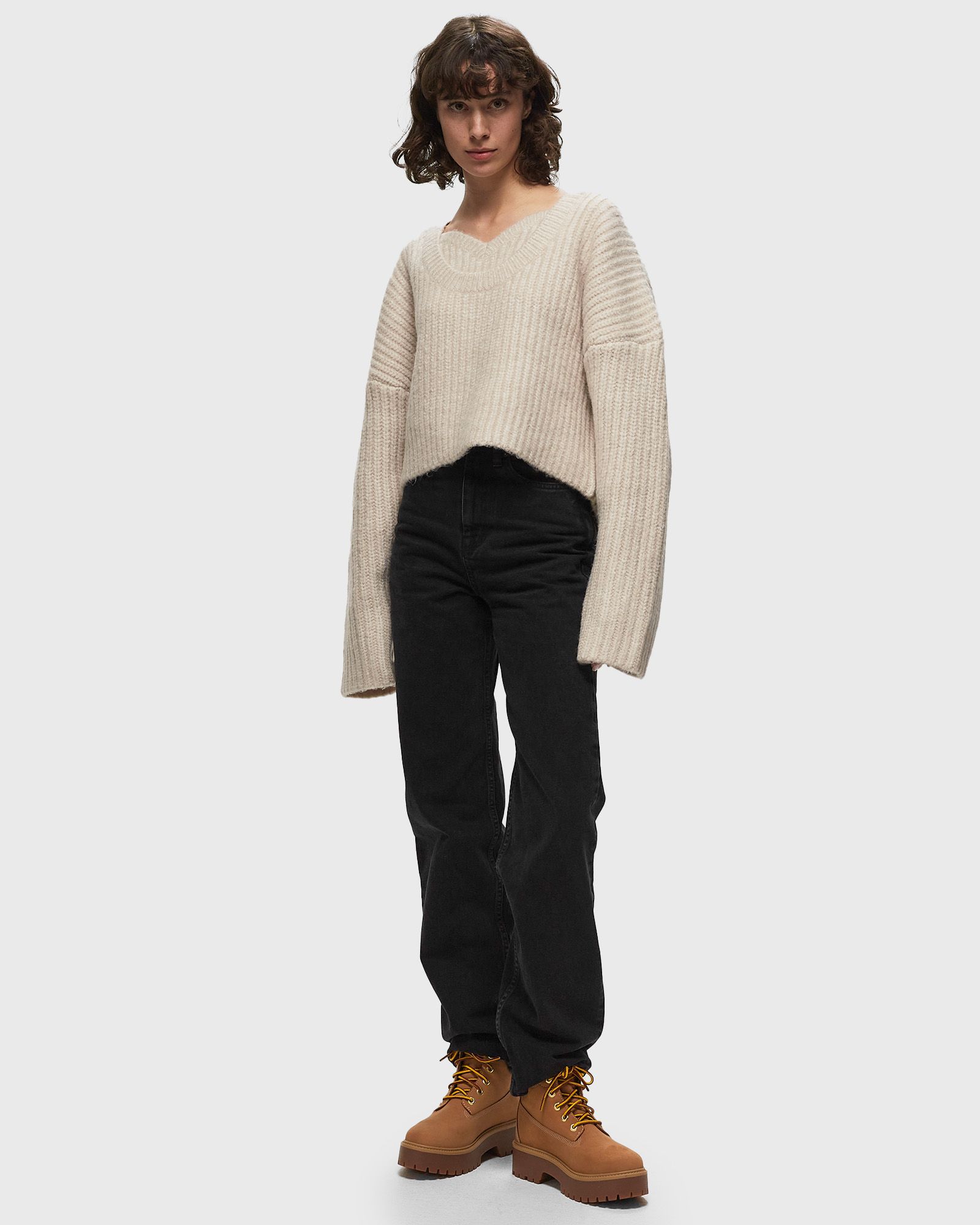 Cable Knit Crop Sweater