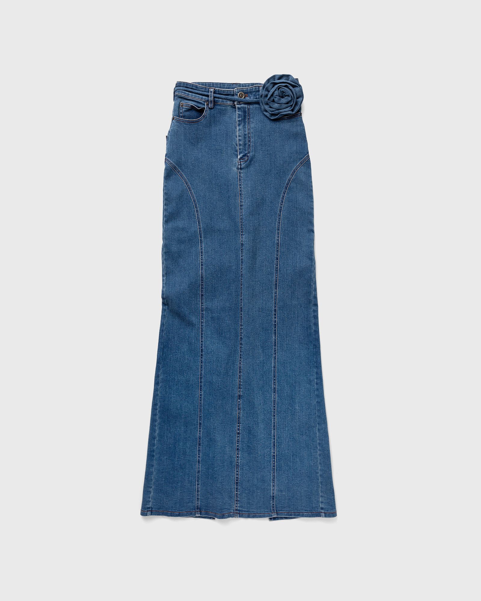 ROTATE Birger Christensen - stretchy maxi skirt women skirts blue in größe:l