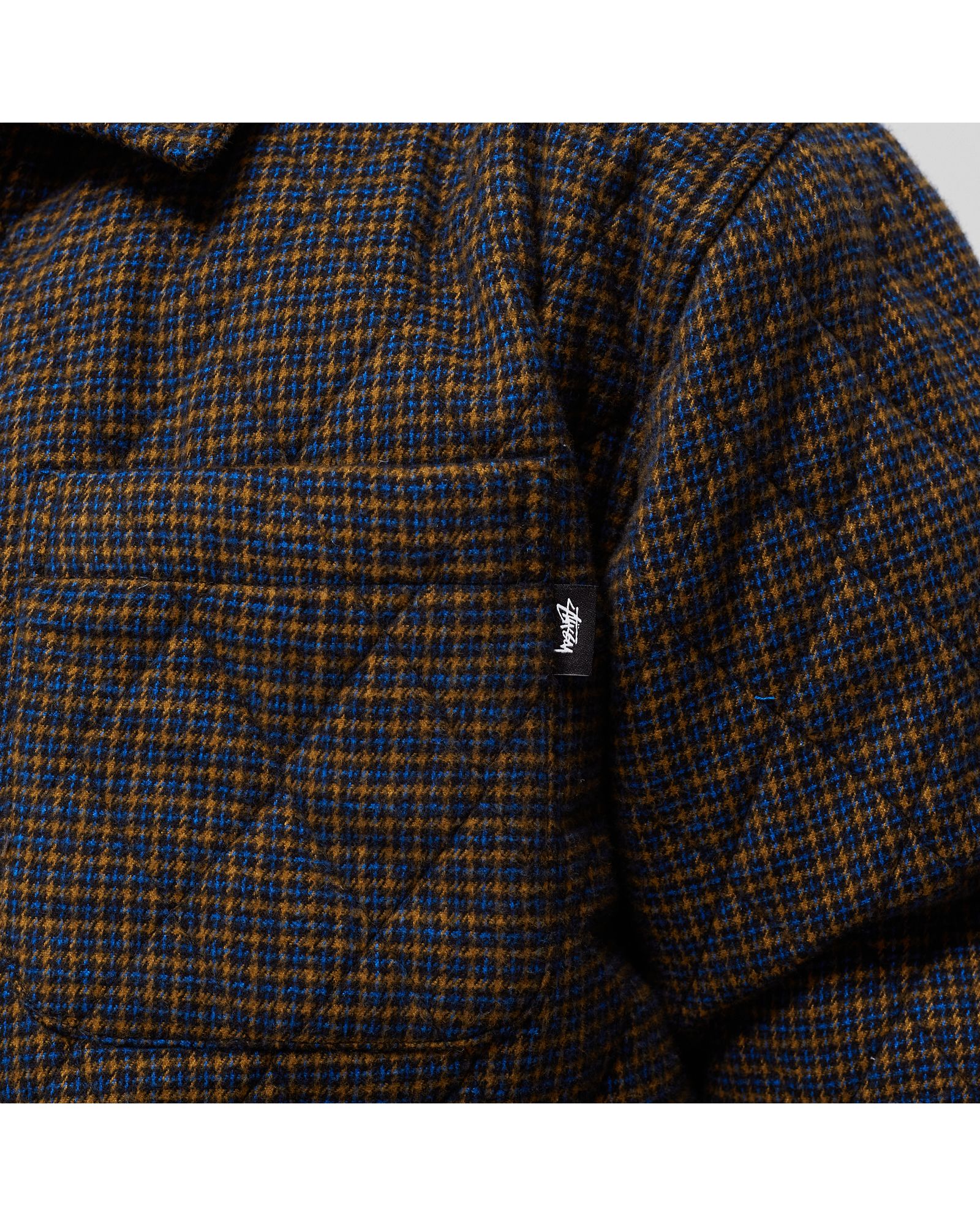 MINI CHECK QUILTED ZIP SHIRT