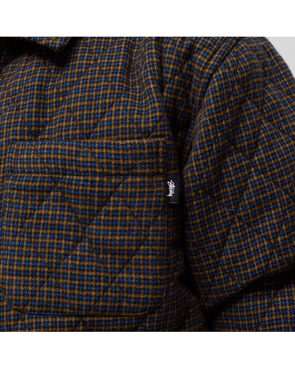 MINI CHECK QUILTED ZIP SHIRT