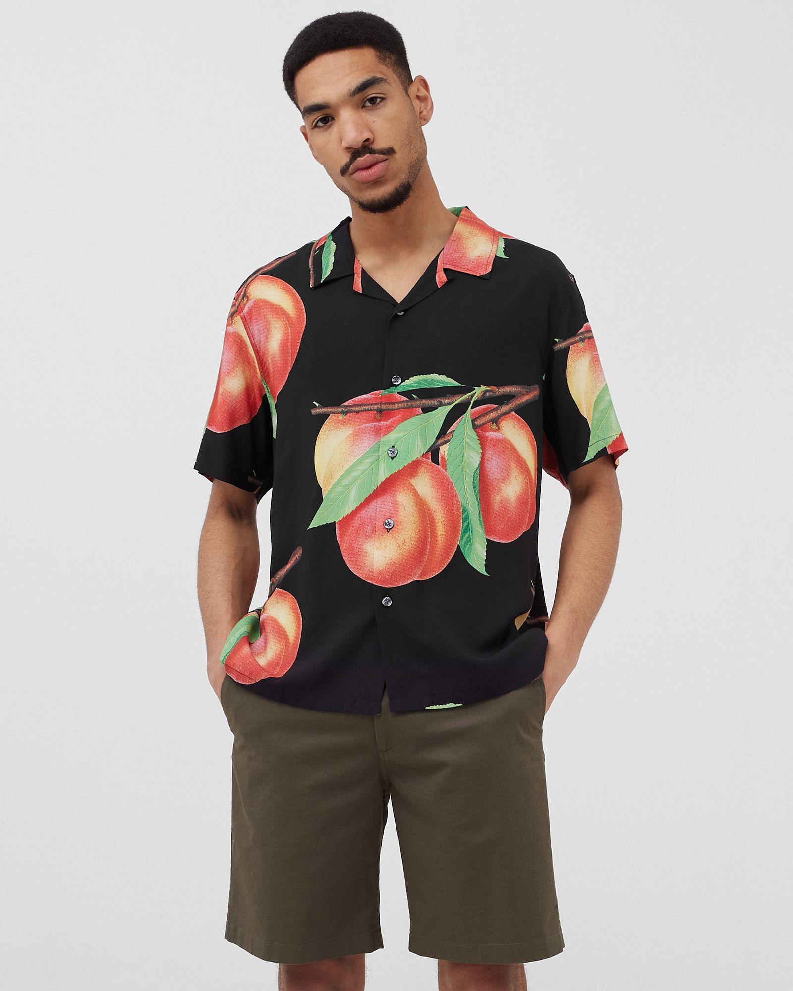 Peach Pattern Shirt