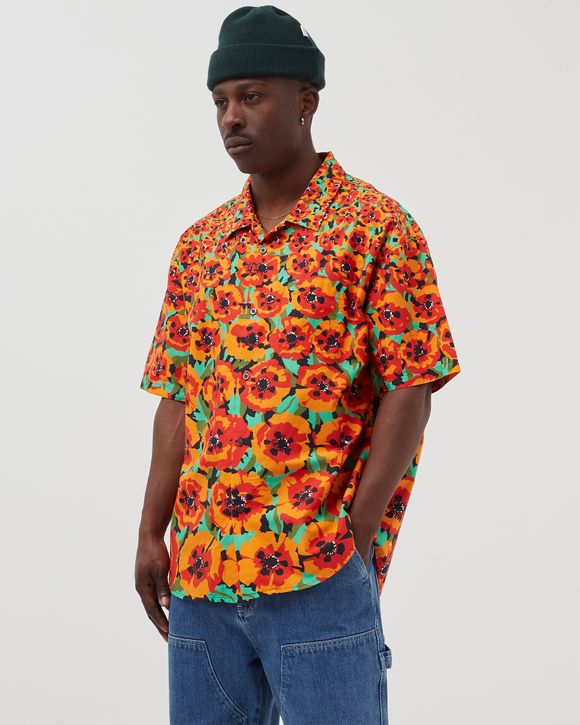 Orange best sale stussy shirt