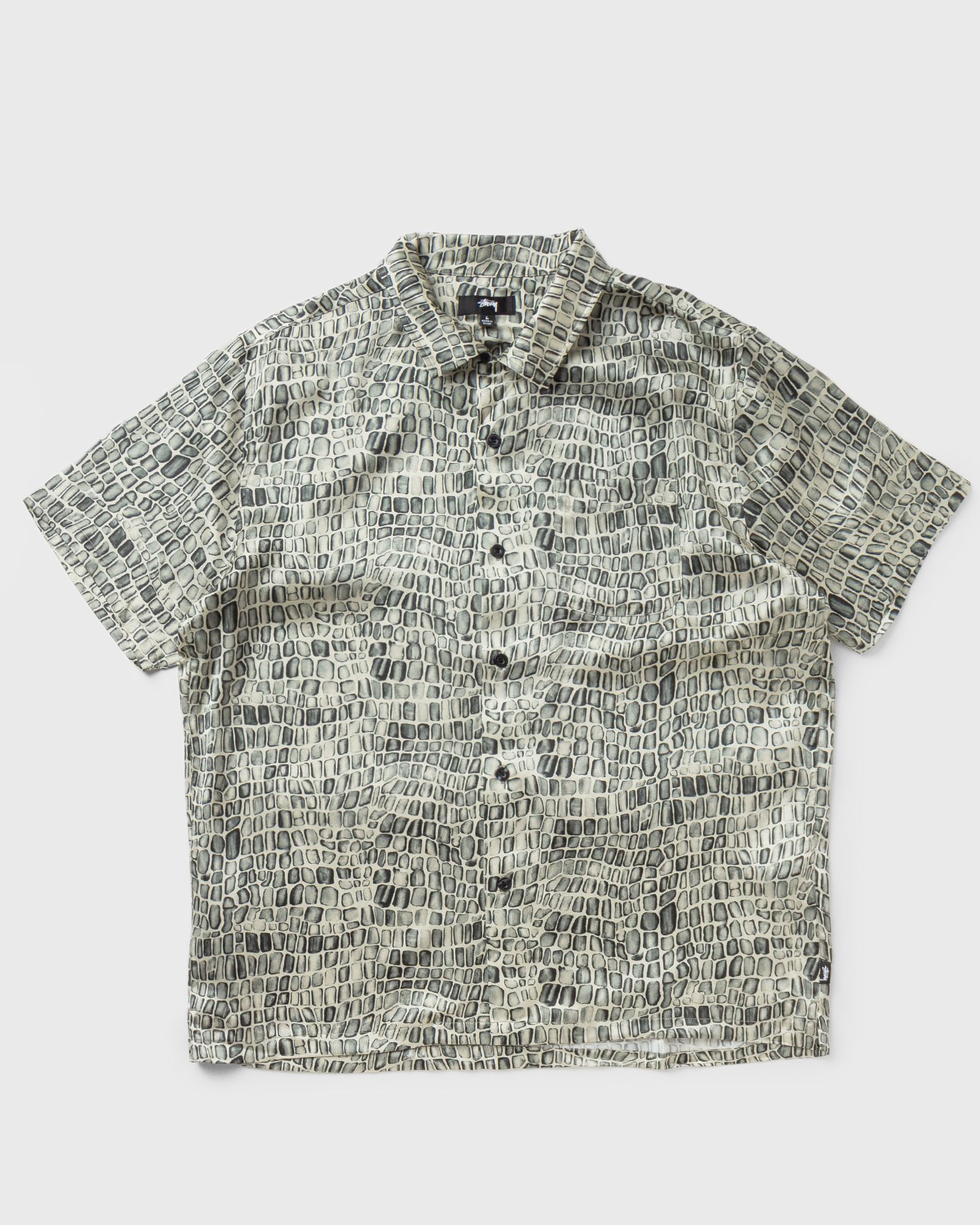Croc Pattern Silk Shirt