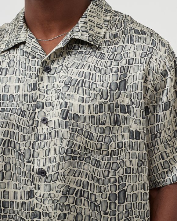Croc Pattern Silk Shirt
