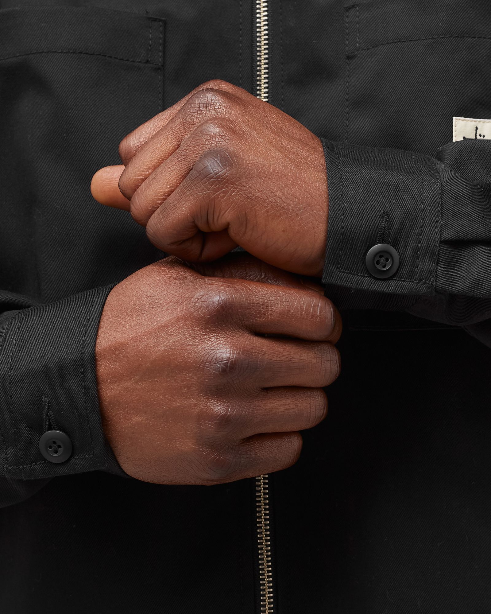 Zip Up Work Longsleeve Shirt