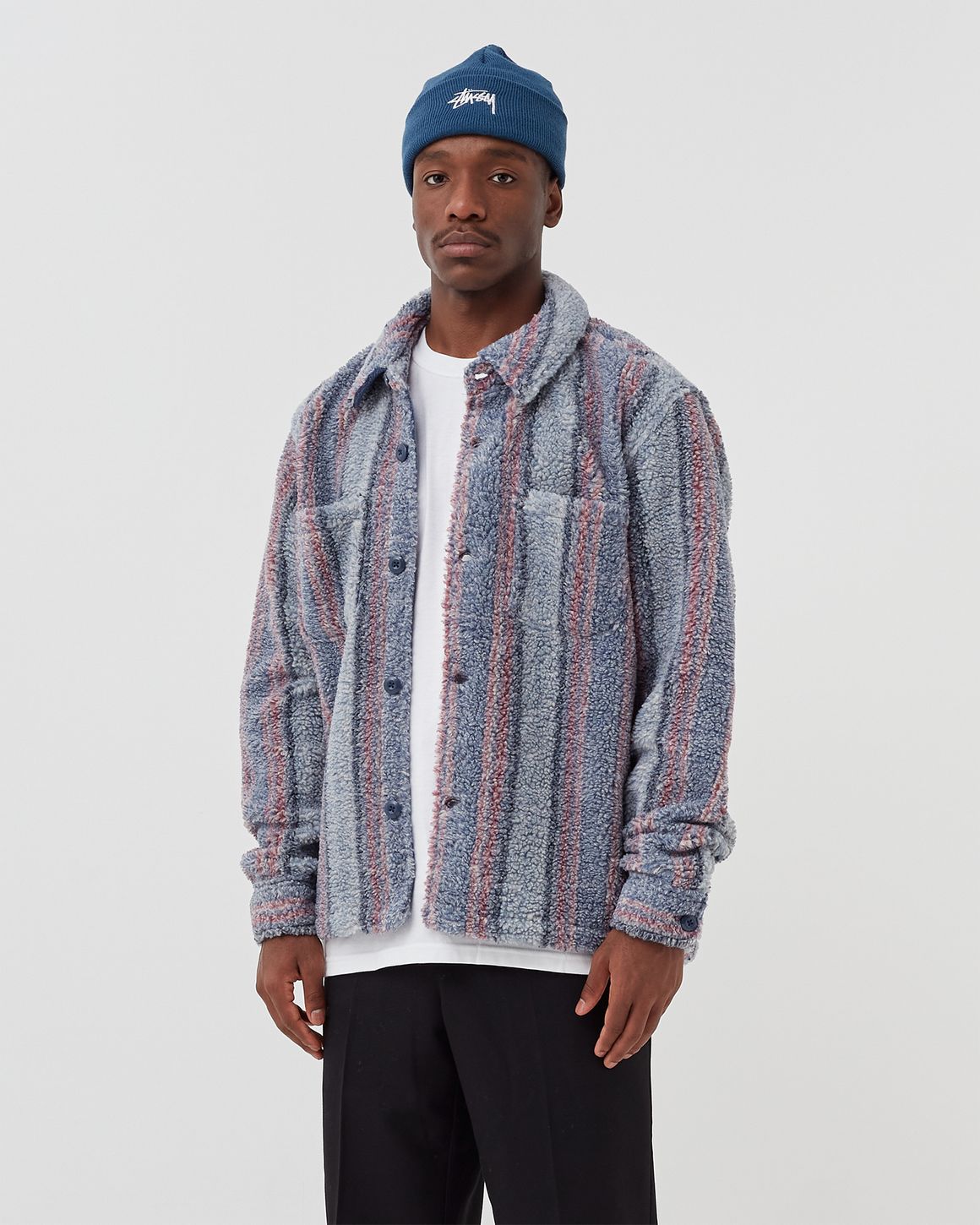 トップス stussy FLAT BOTTOM STRIPE SHIRT Stüssy Flat Bottom Stripe Shirt, Perfect For The Summer