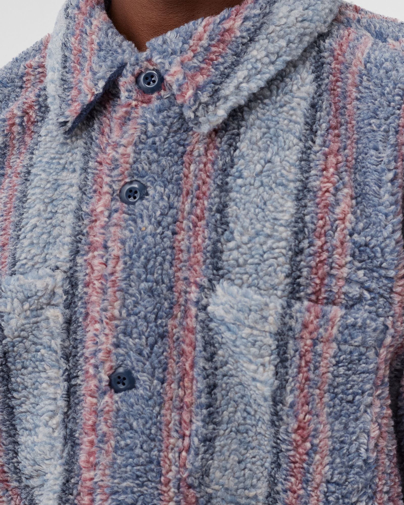 Stripe Sherpa Shirt