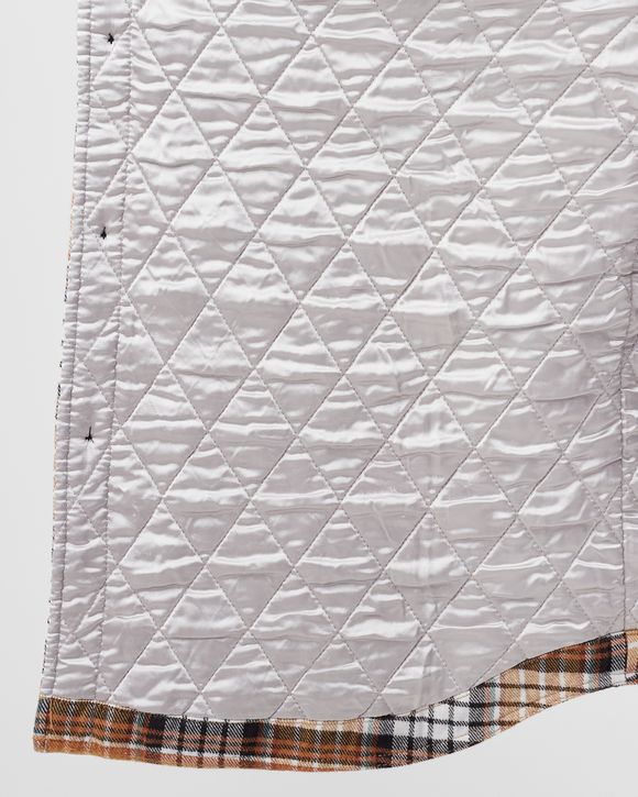 Quilted Lined Plaid Shirt