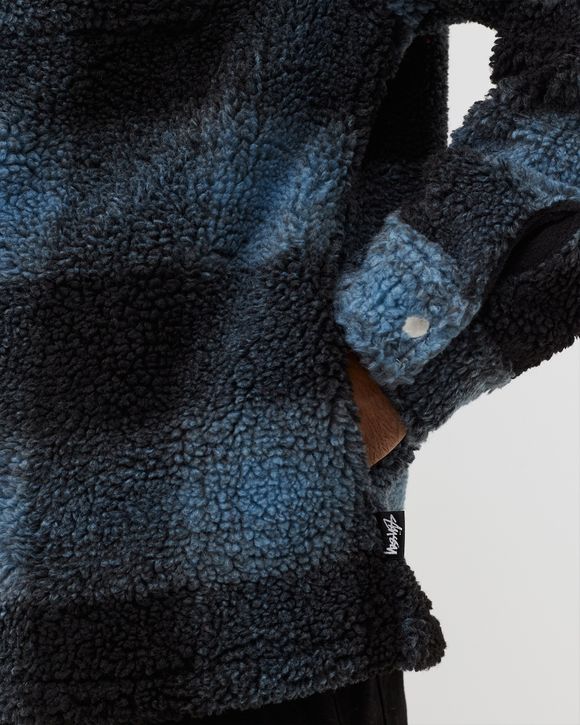 Shadow Plaid Sherpa Zip Shirt