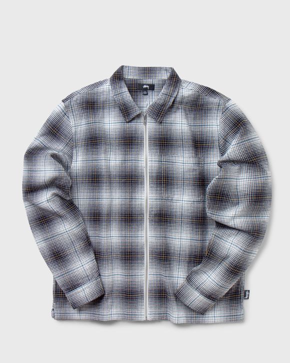 Stussy Paul Shadow Plaid Zip Shirt Multi - black