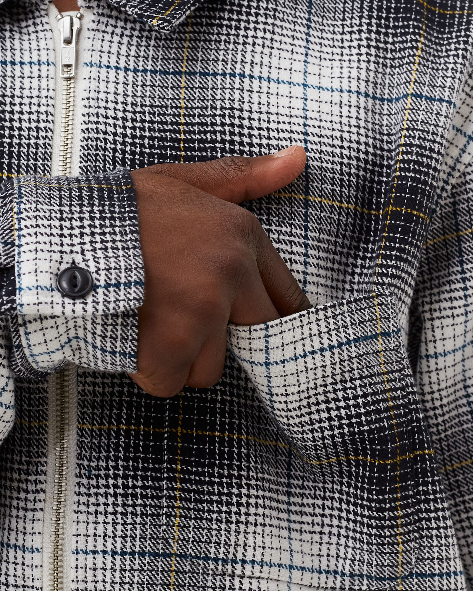 Stussy Paul Shadow Plaid Zip Shirt Multi | BSTN Store