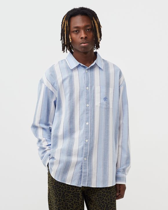 Stussy Wide Striped Shirt Multi - BLUE STRIPE