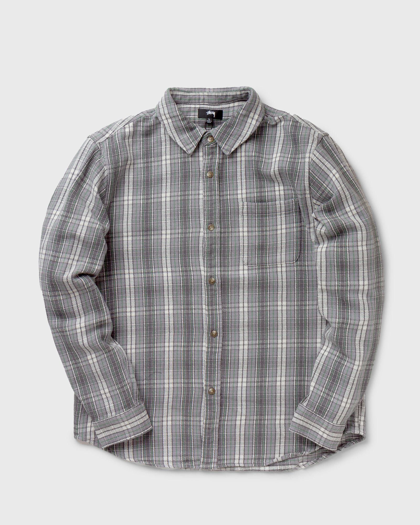 Stussy Beach Plaid Shirt Black | BSTN Store