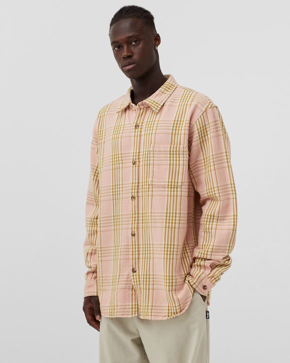 Stussy Laguna Plaid Shirt Pink - pink