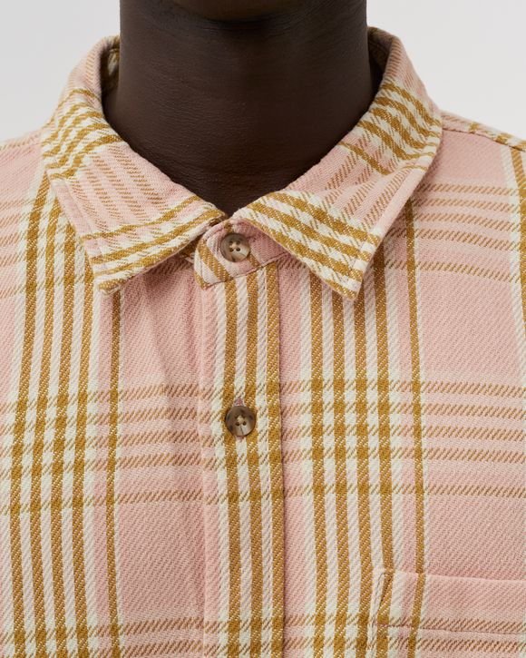 Stussy Laguna Plaid Shirt Pink - pink