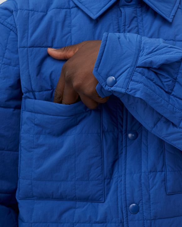 Stussy Quilted Fatigue Shirt Blue | BSTN Store