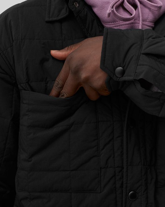 Stussy Quilted Fatigue Shirt Black | BSTN Store