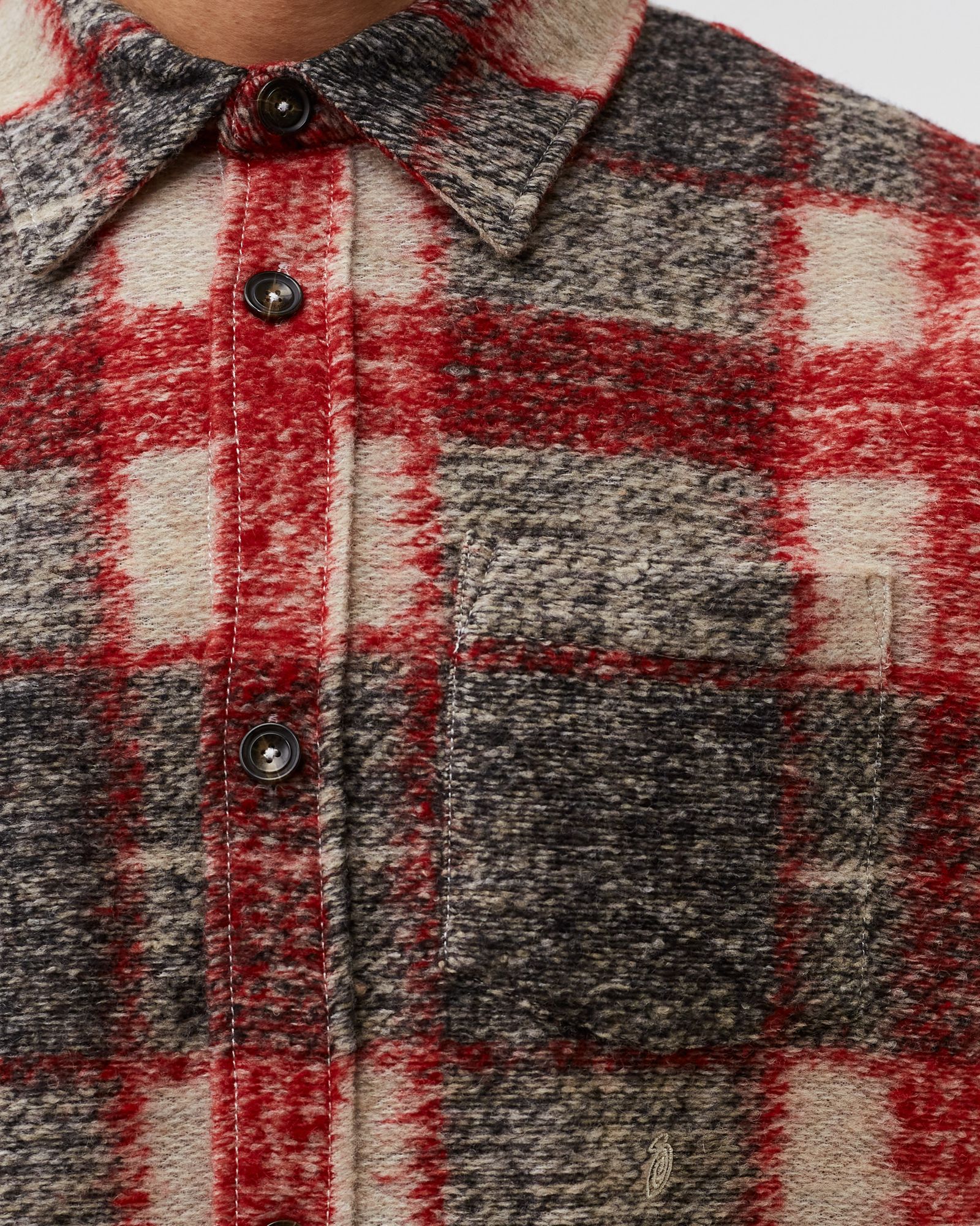 Plaid Knit Shirt