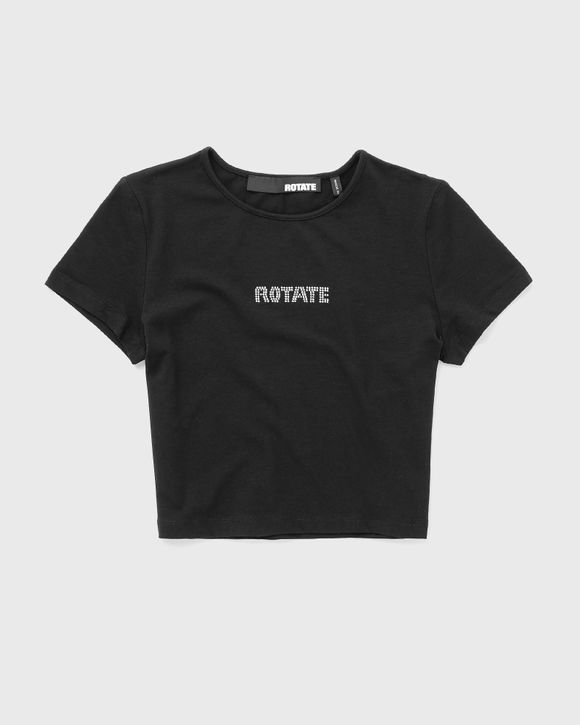 ROTATE Birger Christensen Cropped Logo Tee | imparcialoaxaca.mx