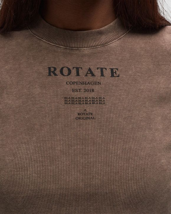 RIBBED CROPPED T-SHIRT