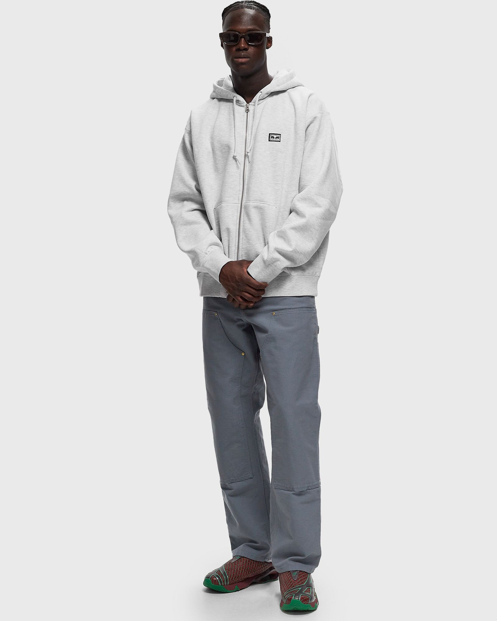 Established works eyes zip hood