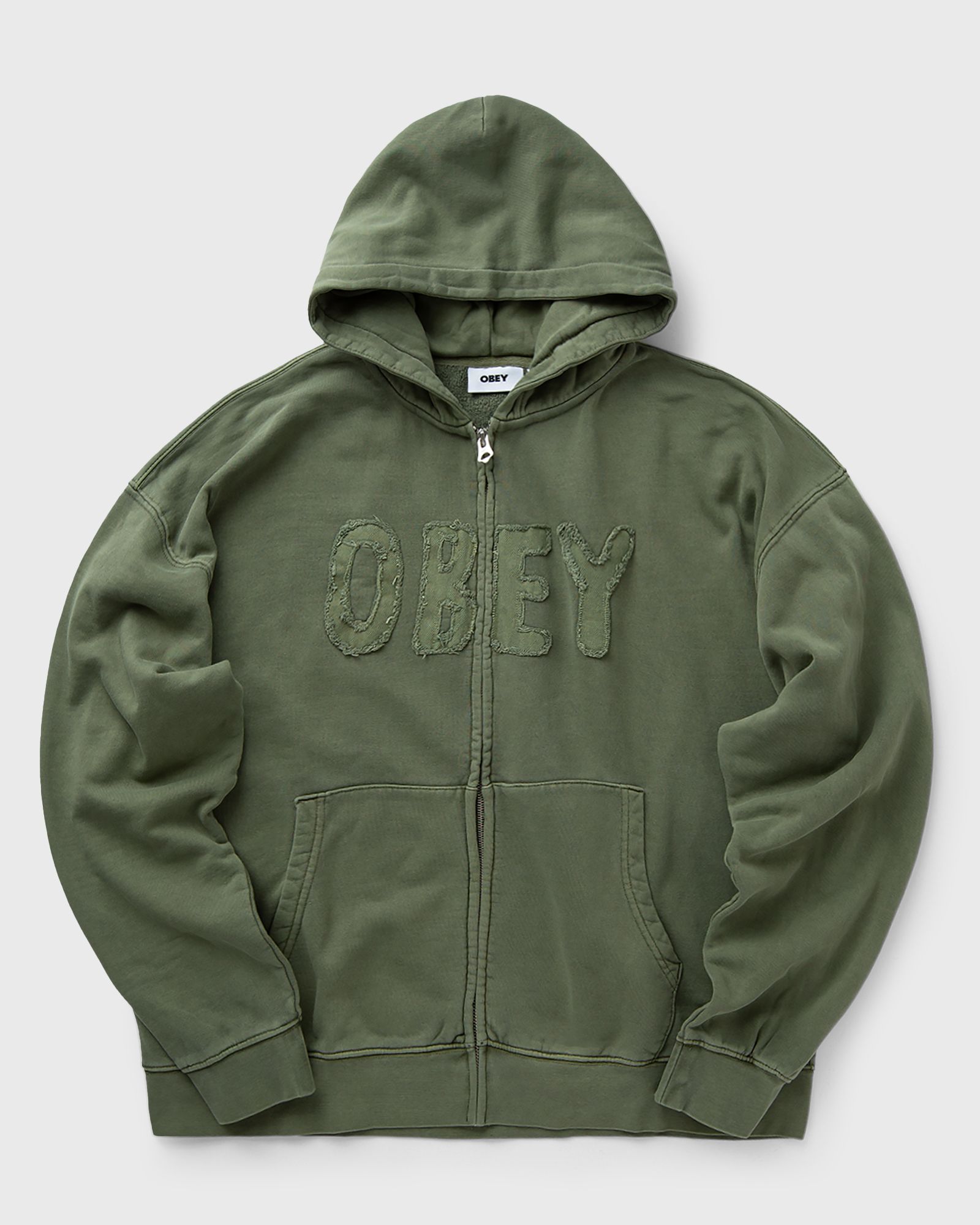 Hybrid faded zip hood