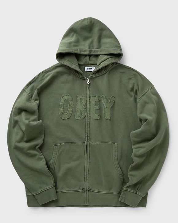 Hybrid faded zip hood