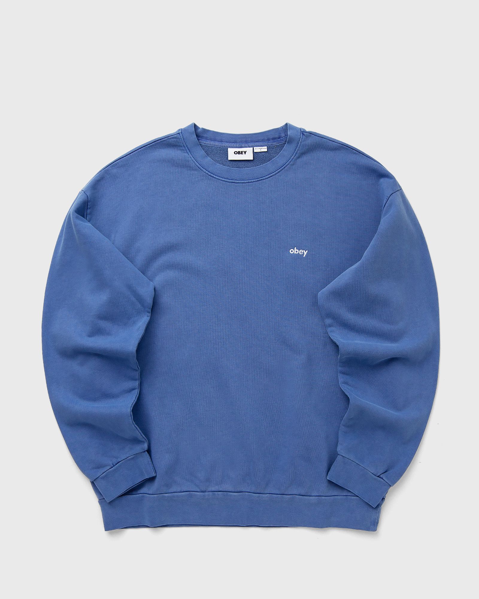 Obey Obey Lowercase pigment crew in blue