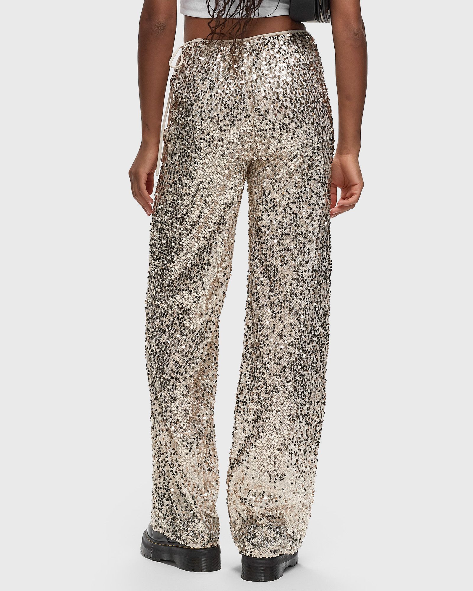 NET SEQUINS PANTS