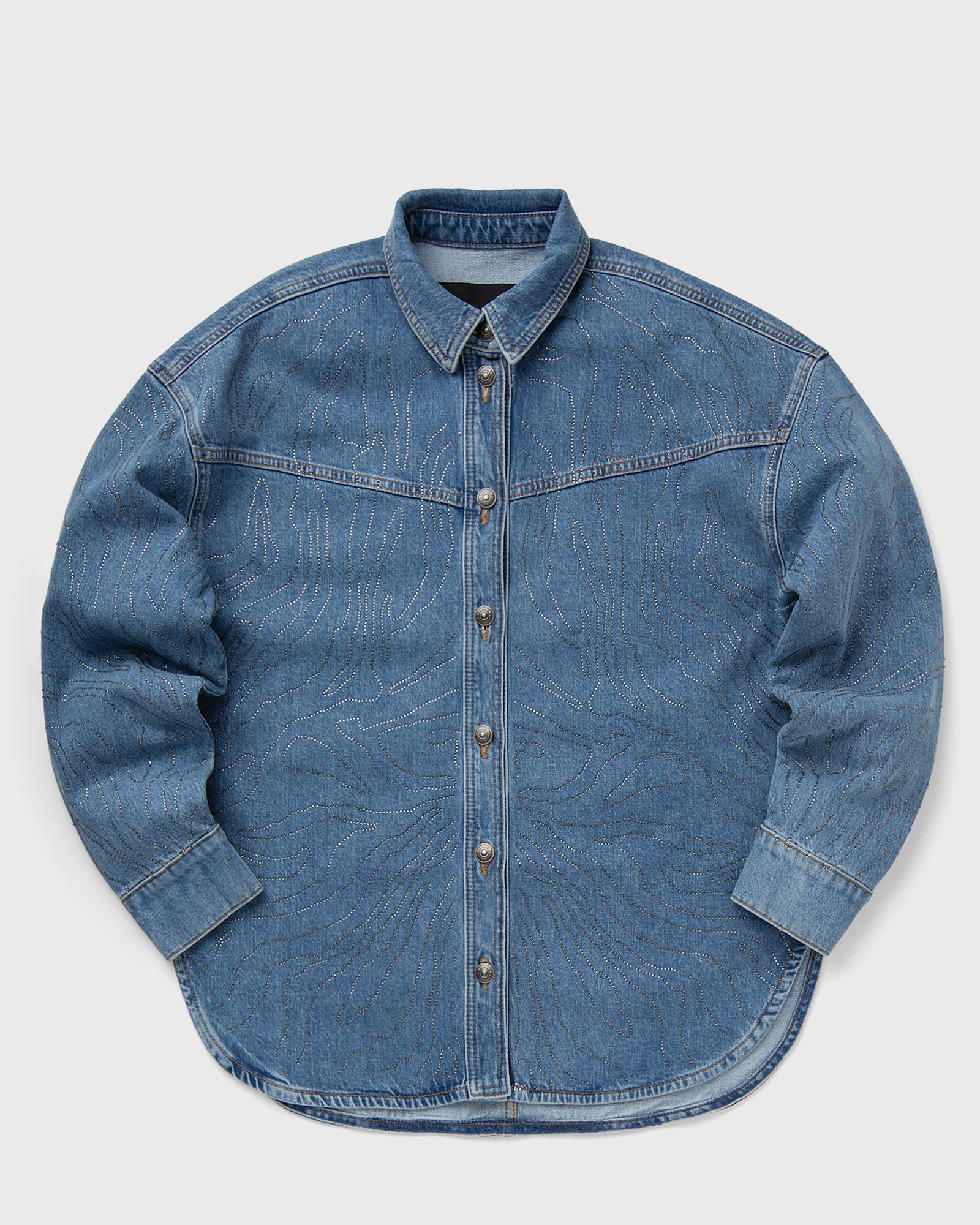 RHINESTONE DENIM SHIRT