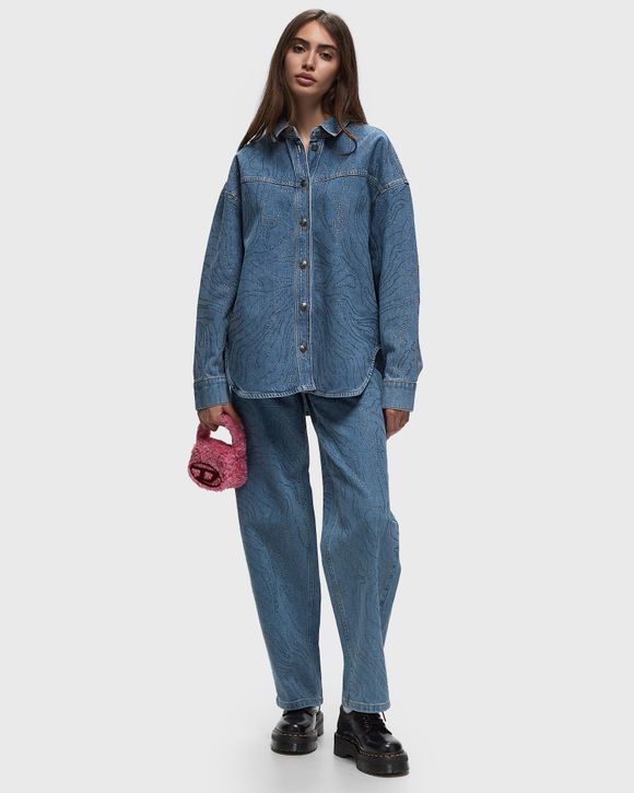 RHINESTONE DENIM SHIRT