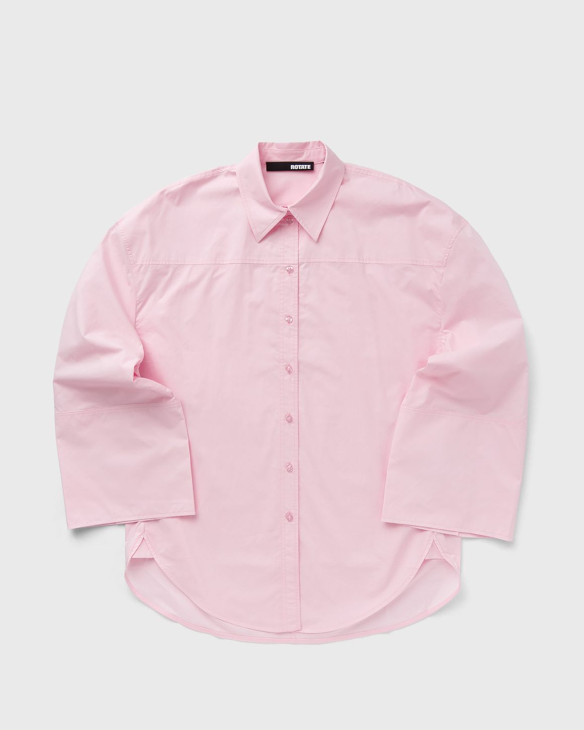 【関税&送料込】Rotate Birger Christensen Pastel Pink Poplin ROTATE BIRGER CHRISTENSEN Oversized Shirt | Pink | FARFETCH JO