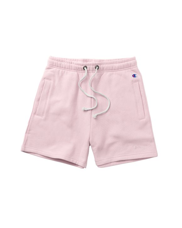 Pink champion sweat shorts sale