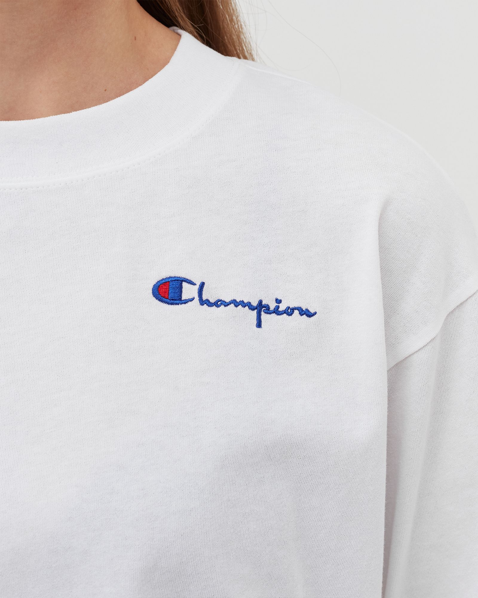 WMNS RIBBED NECK LONG SLEEVE JERSEY TOP