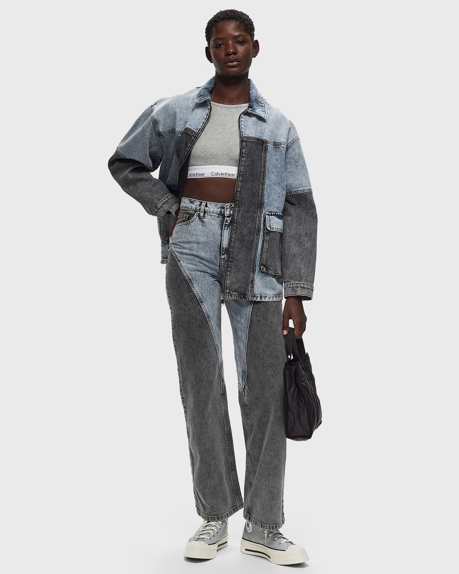 Straight Patchwork Jeans