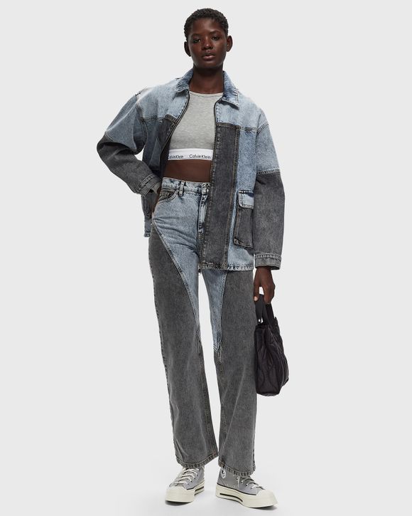 Straight Patchwork Jeans