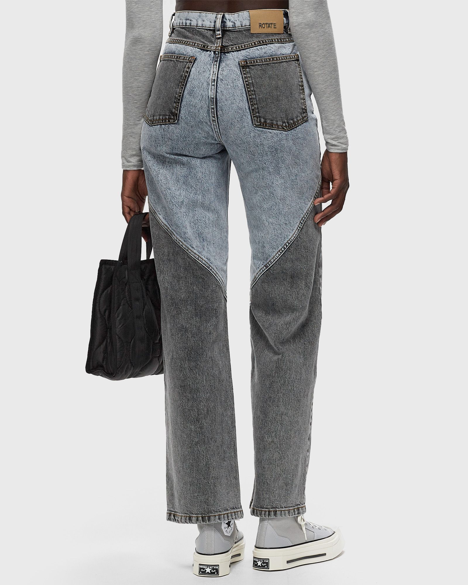 Straight Patchwork Jeans