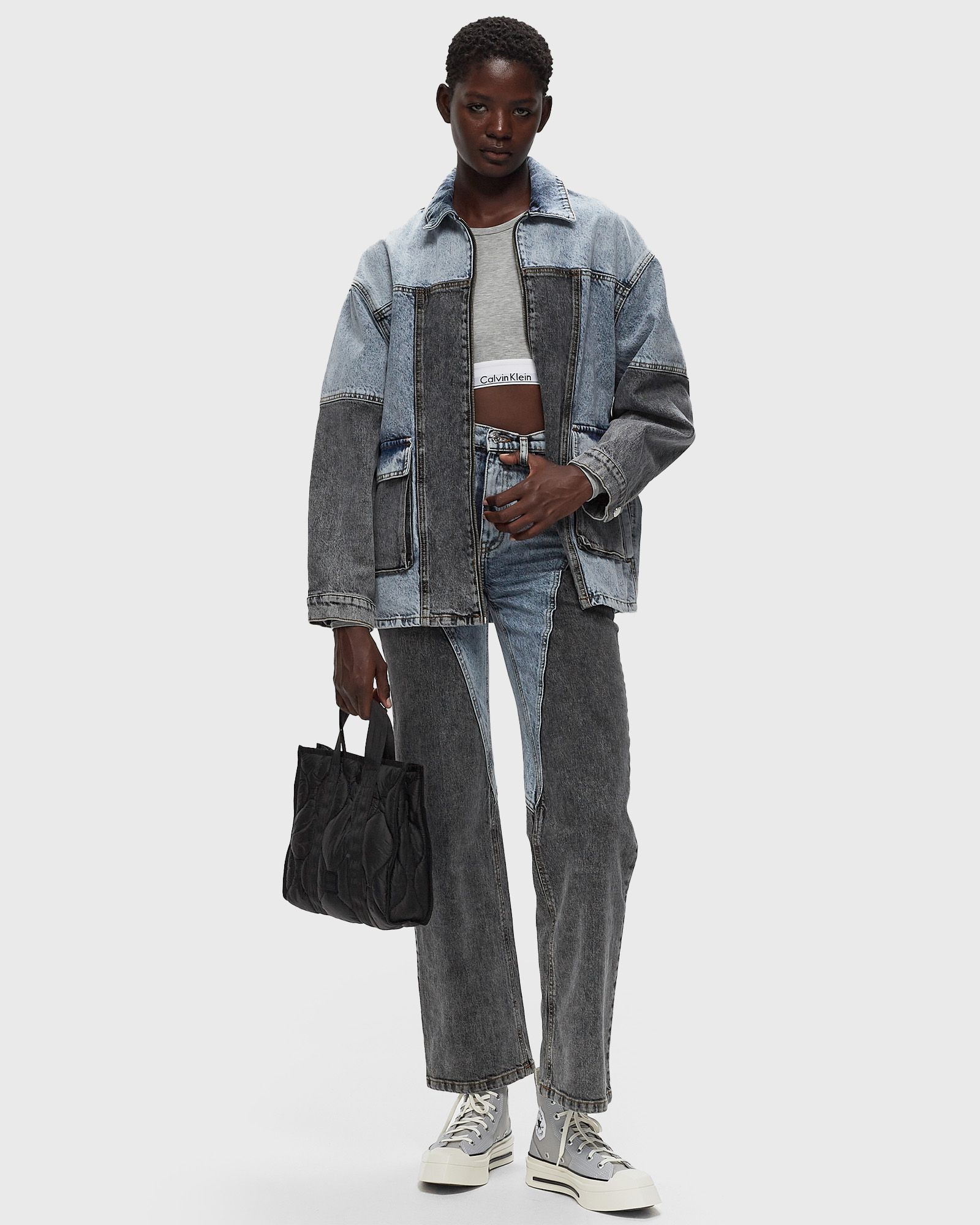 Oversized Patchwork Jacket