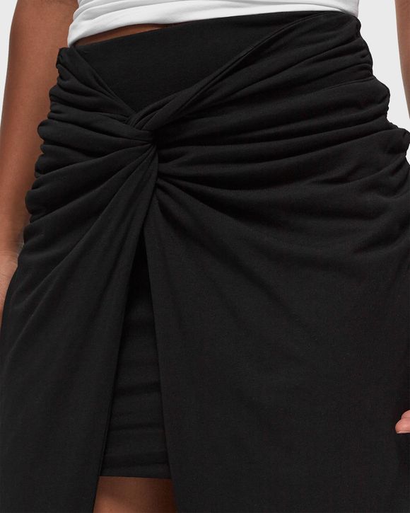ワンピース ROTATE Women Mid Skirts 114492100 Black ROTATE Birger Christensen Fitted Twisted Skirt Black | BSTN
