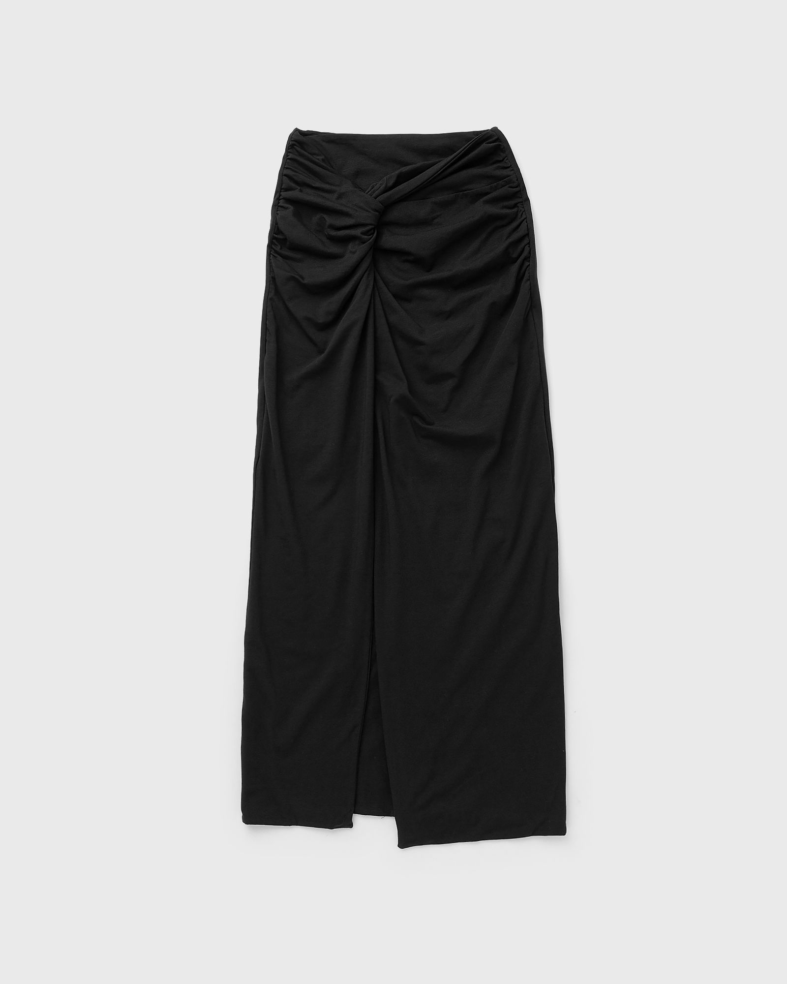 ROTATE Birger Christensen Fitted Twisted Skirt Black | BSTN