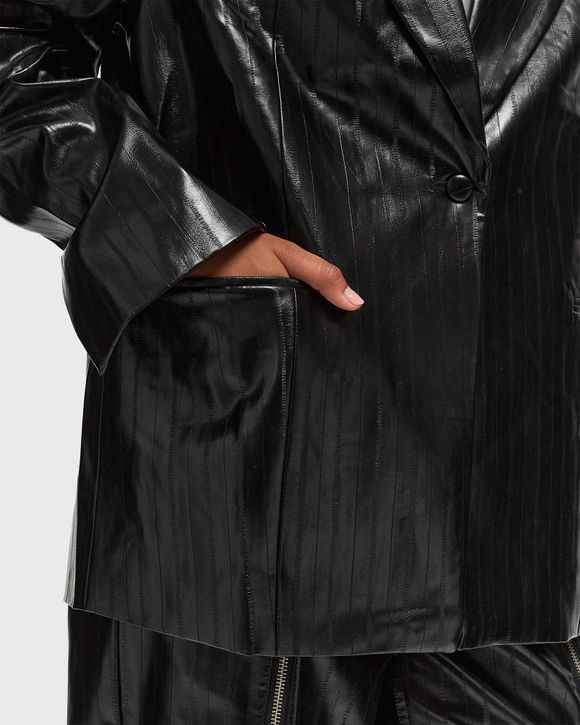 Coated Oversized Blazer