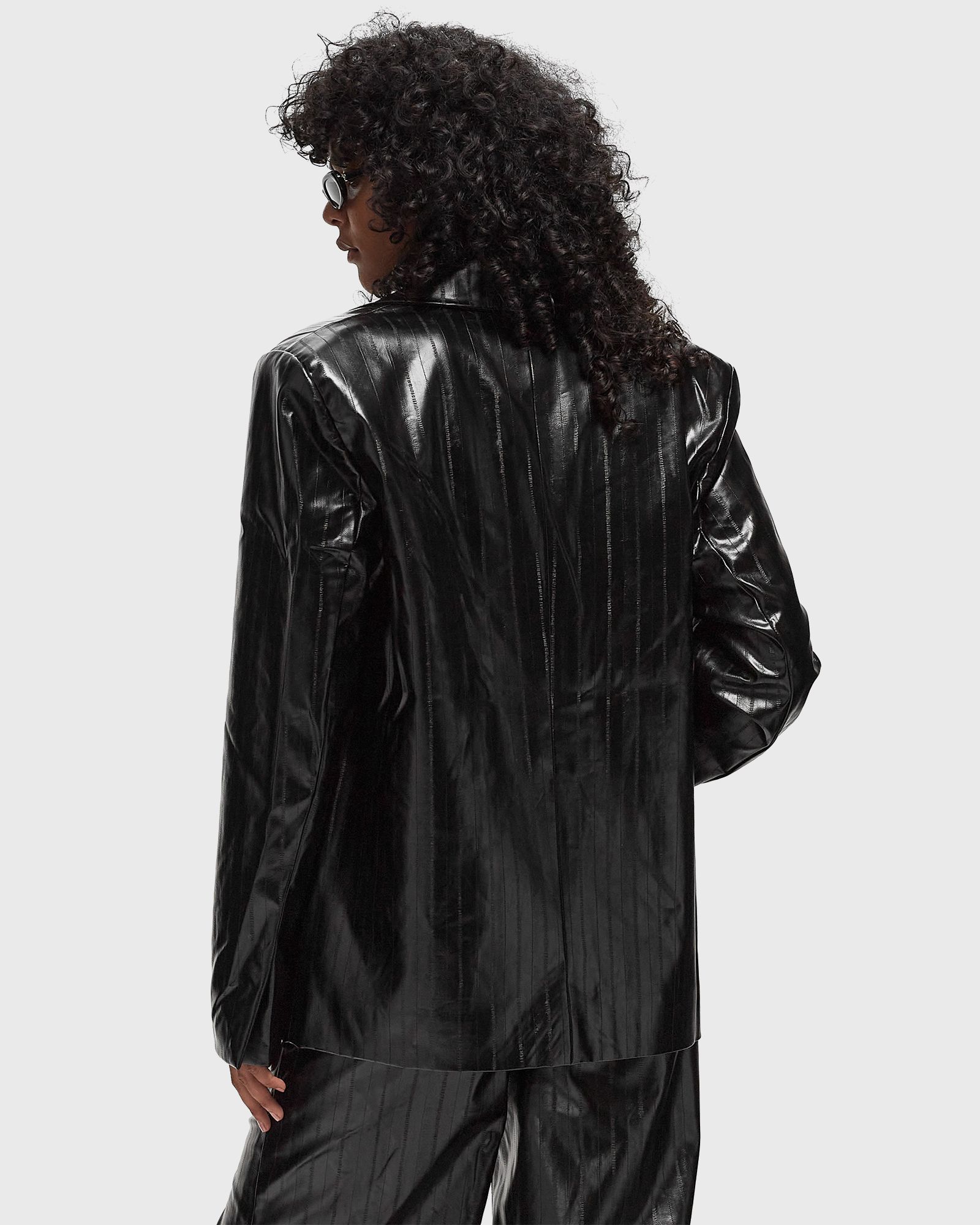 Coated Oversized Blazer