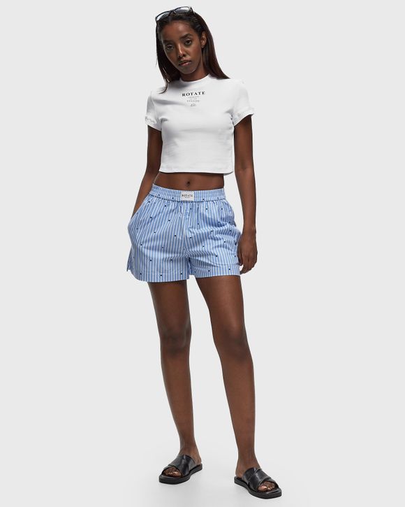 RIBBED CROPPED T-SHIRT